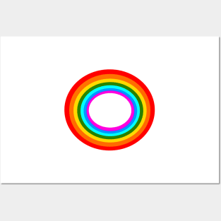 Rainbow print Posters and Art